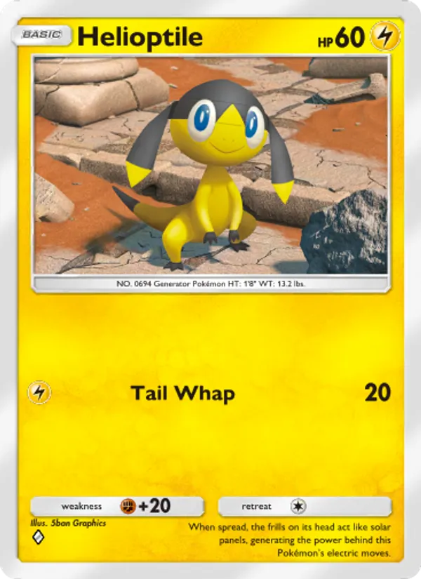 Helioptile - Genetic Apex Pokemon Card