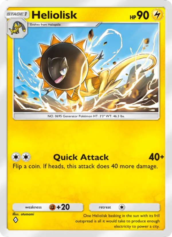 Heliolisk - Genetic Apex Pokemon Card