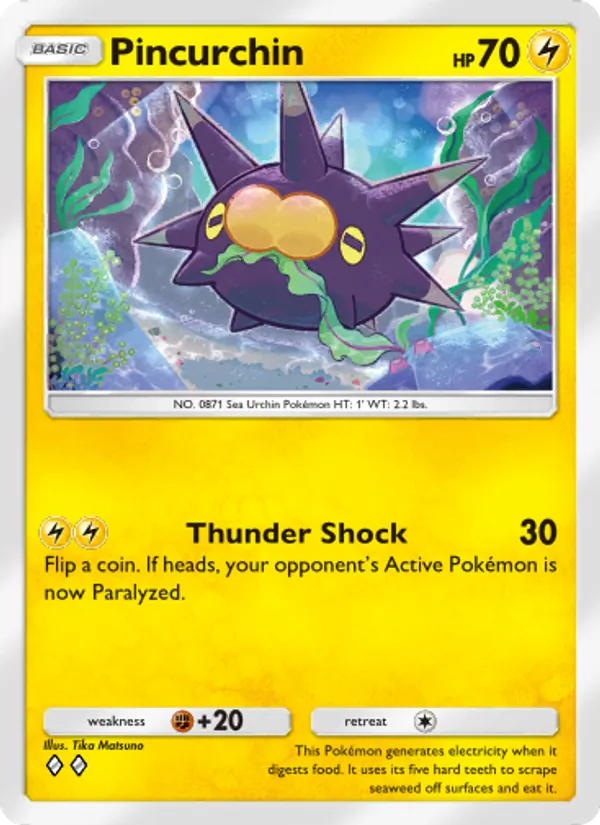 Pincurchin - Genetic Apex Pokemon Card