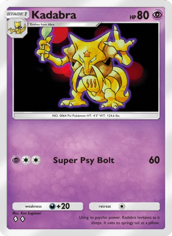 Kadabra - Genetic Apex Pokemon Card