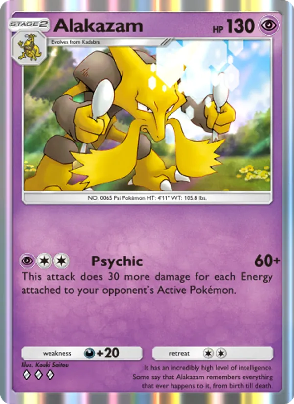 Alakazam - Genetic Apex Pokemon Card