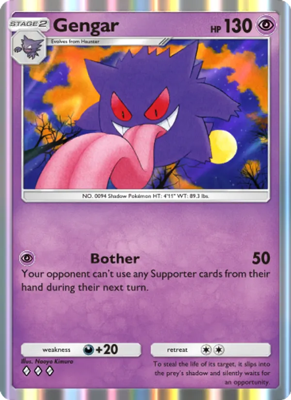 Gengar - Genetic Apex Pokemon Card