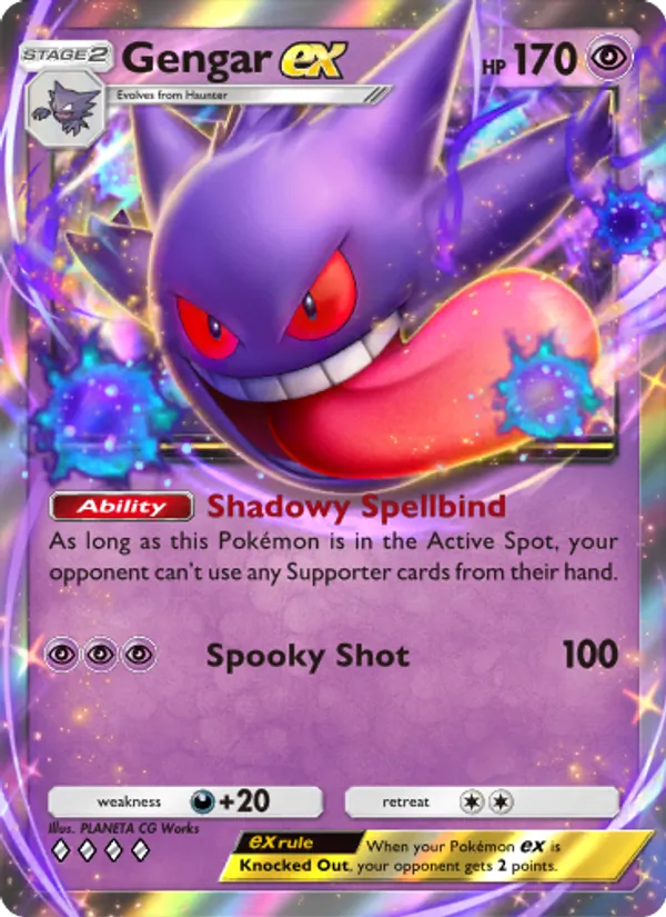 Gengar ex - Genetic Apex Pokemon Card