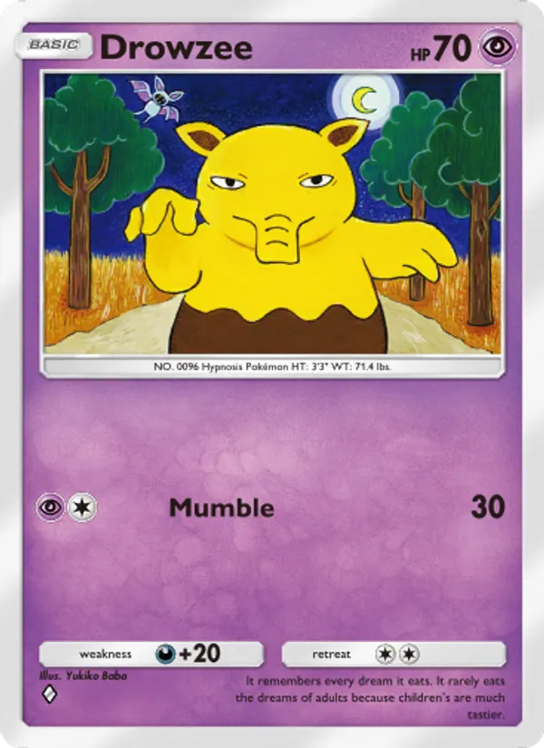 Drowzee - Genetic Apex Pokemon Card