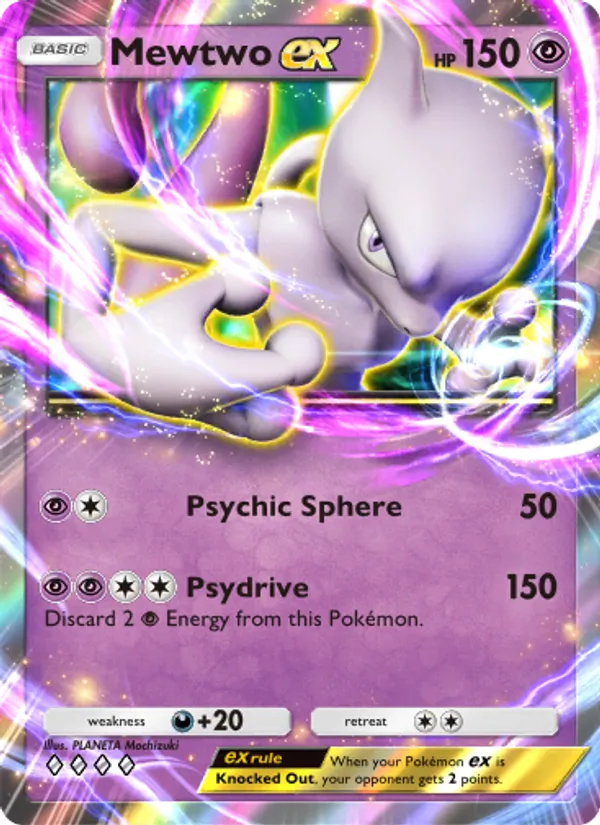 Mewtwo ex - Genetic Apex Pokemon Card
