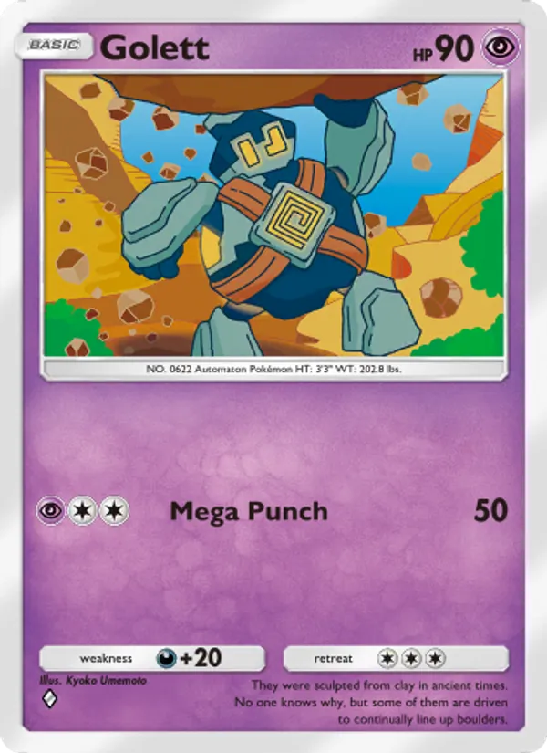 Golett - Genetic Apex Pokemon Card