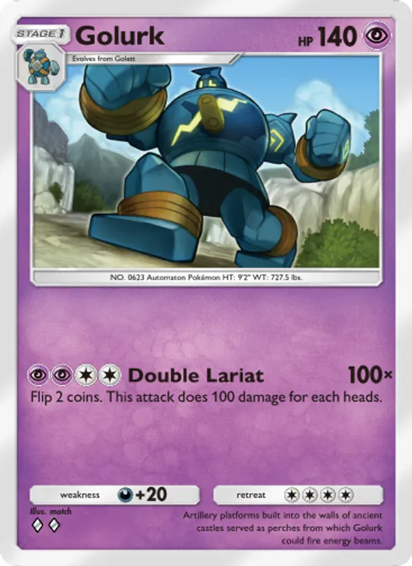 Golurk - Genetic Apex Pokemon Card