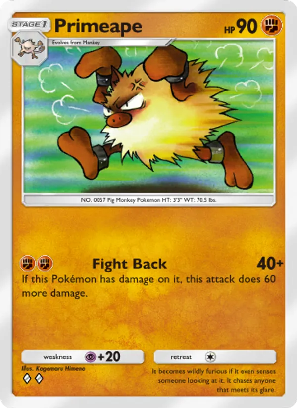 Primeape - Genetic Apex Pokemon Card