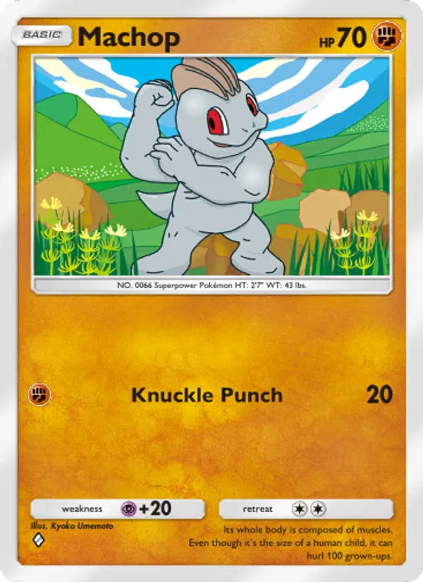 Machop - Genetic Apex Pokemon Card