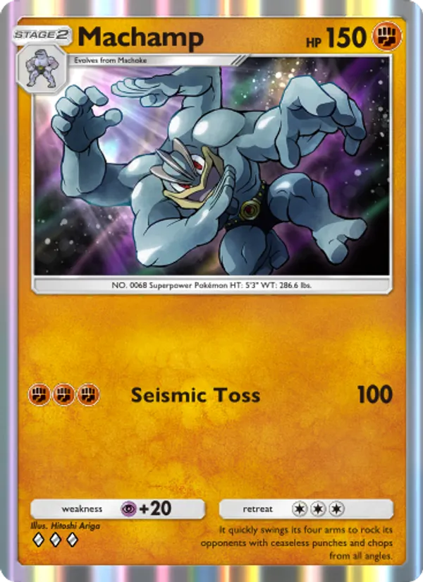 Machamp - Genetic Apex Pokemon Card