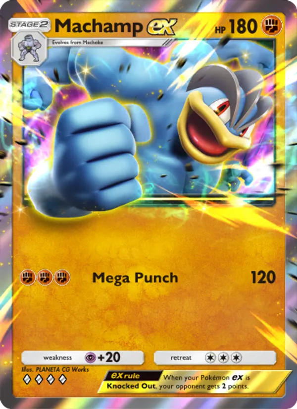 Machamp ex - Genetic Apex Pokemon Card