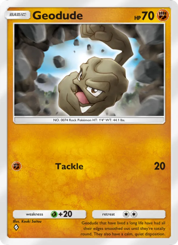 Geodude - Genetic Apex Pokemon Card
