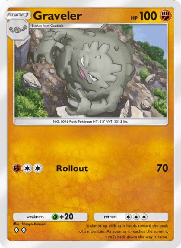 Graveler - Genetic Apex Pokemon Card