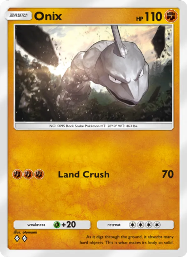 Onix - Genetic Apex Pokemon Card