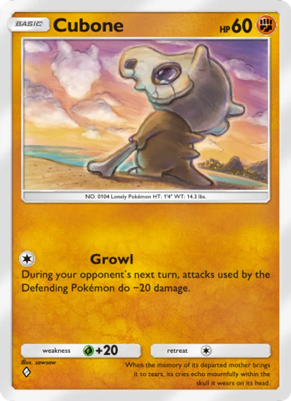 Cubone - Genetic Apex Pokemon Card