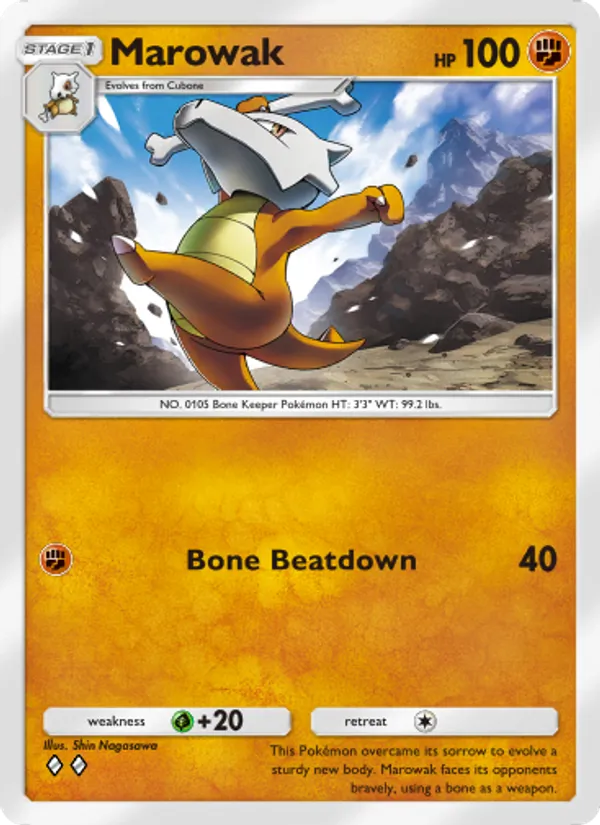 Marowak - Genetic Apex Pokemon Card