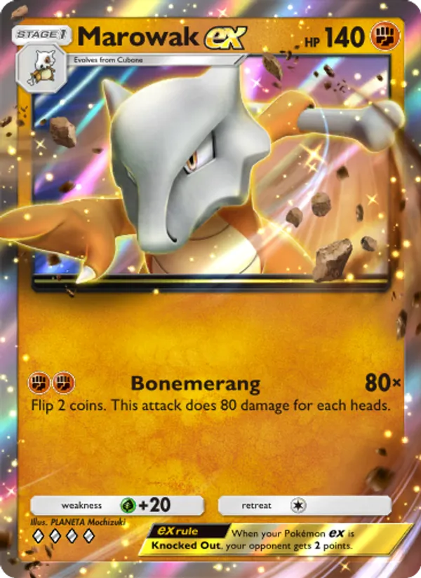 Marowak ex - Genetic Apex Pokemon Card