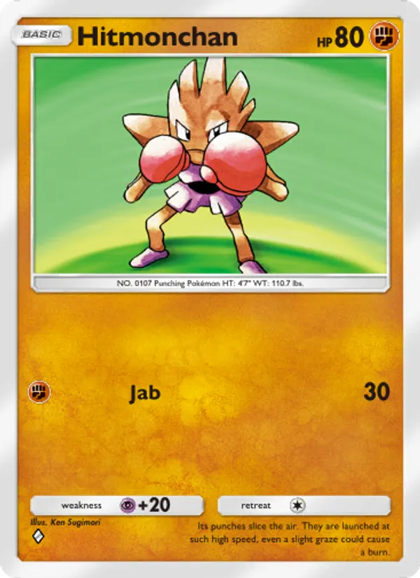 Hitmonchan - Genetic Apex Pokemon Card