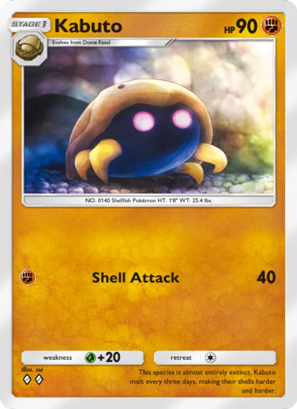 Kabuto - Genetic Apex Pokemon Card