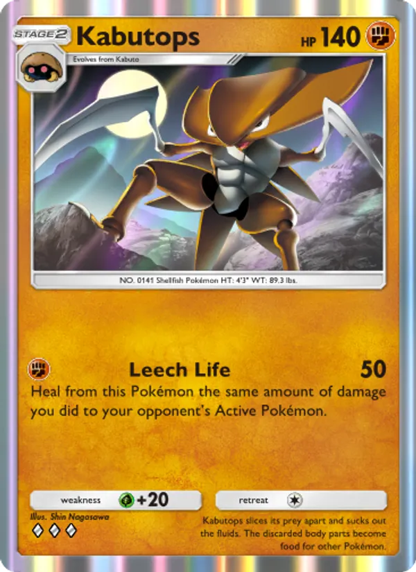 Kabutops - Genetic Apex Pokemon Card