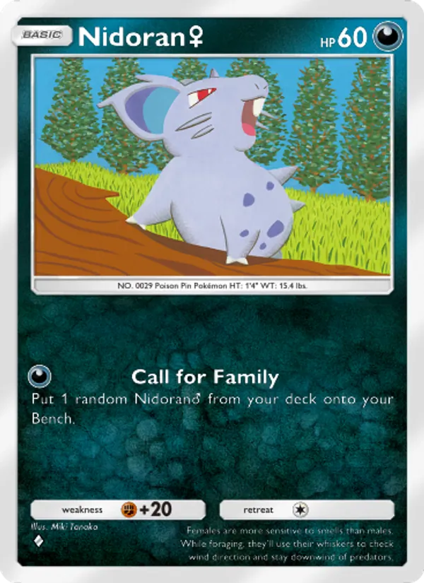 Nidoran♀ - Genetic Apex Pokemon Card