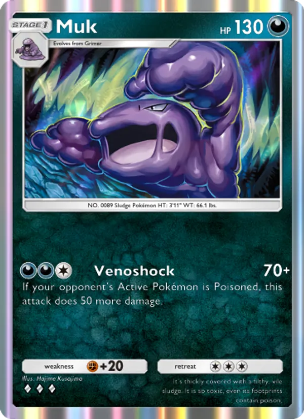 Muk - Genetic Apex Pokemon Card