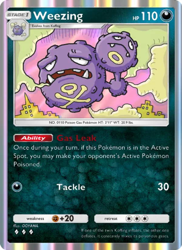 Weezing - Genetic Apex Pokemon Card