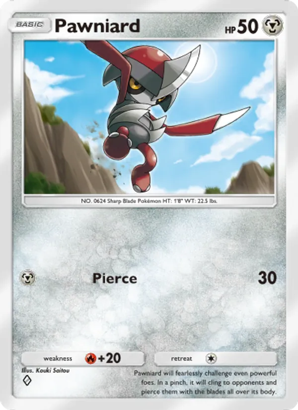Pawniard - Genetic Apex Pokemon Card