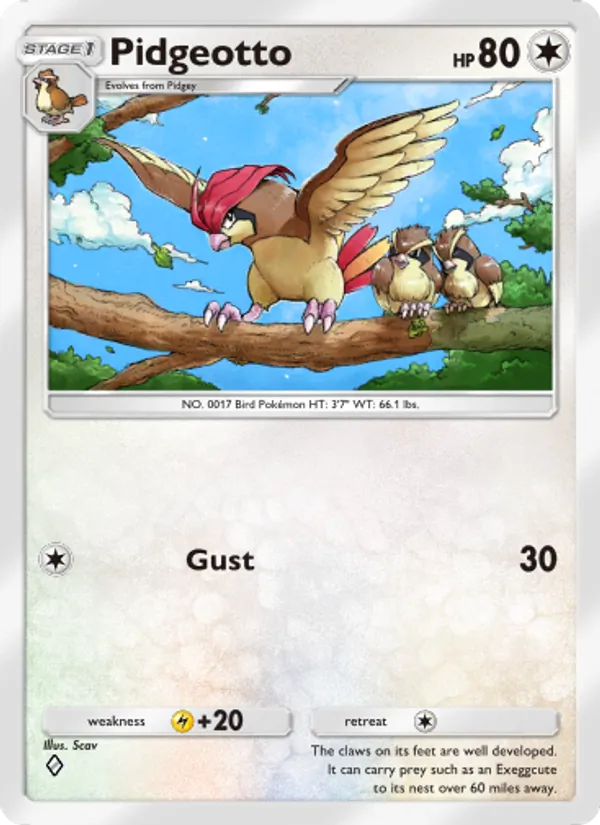 Pidgeotto - Genetic Apex Pokemon Card