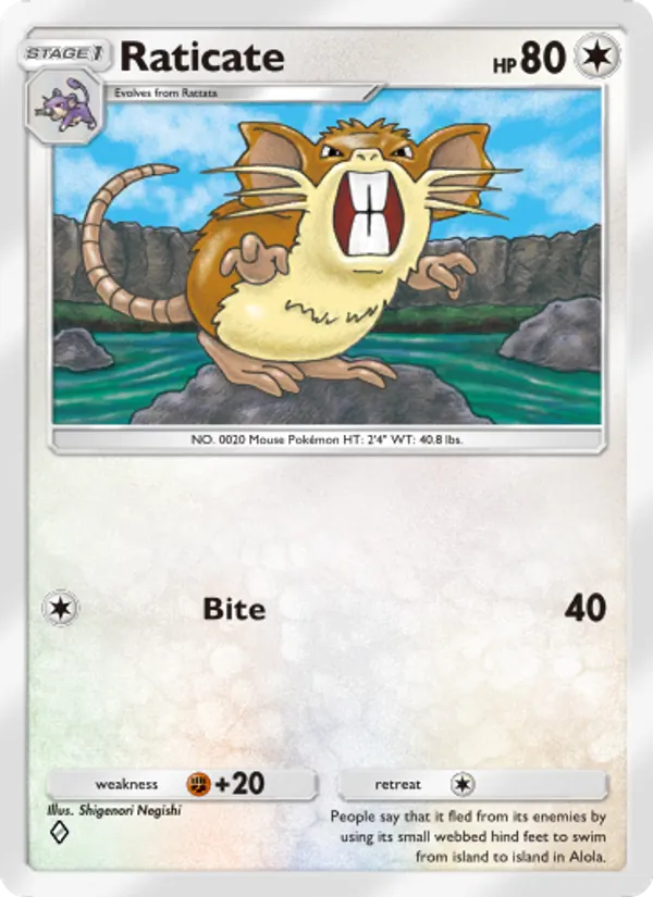 Raticate - Genetic Apex Pokemon Card