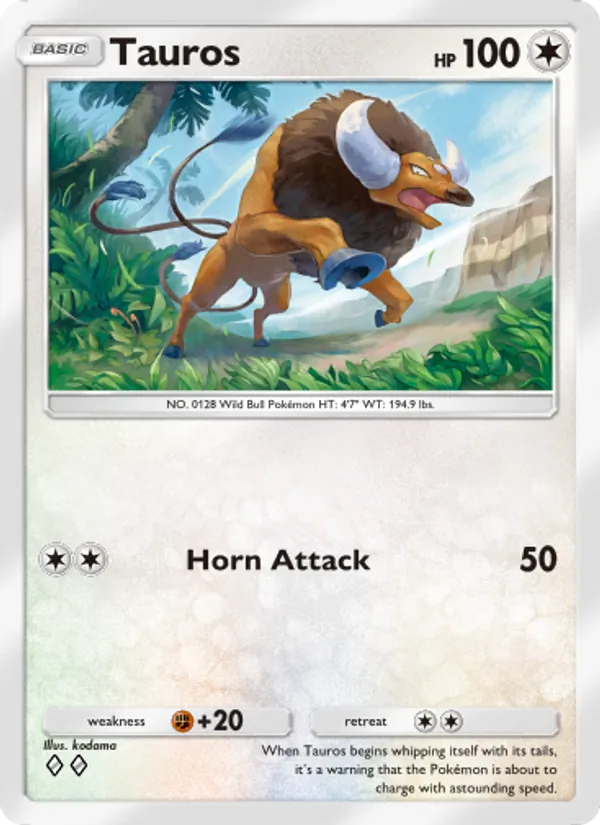 Tauros - Genetic Apex Pokemon Card
