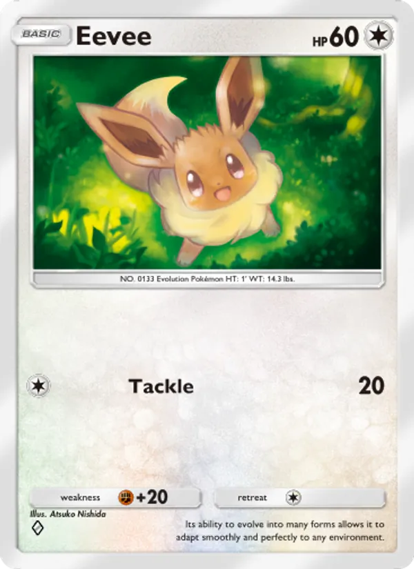 Eevee - Genetic Apex Pokemon Card