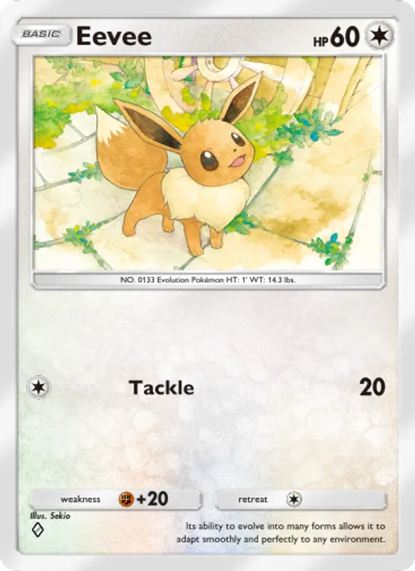 Eevee - Genetic Apex Pokemon Card