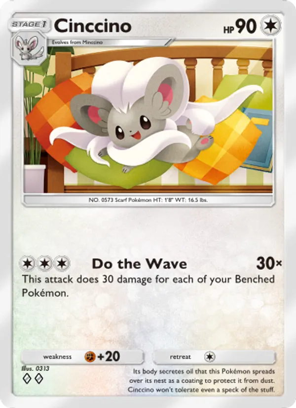 Cinccino - Genetic Apex Pokemon Card