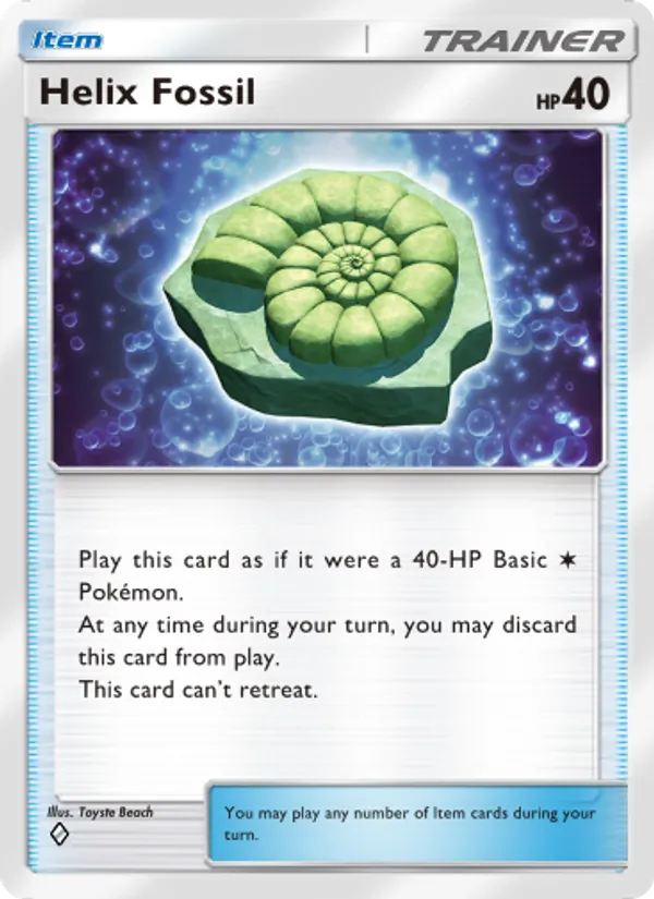 Helix Fossil - Genetic Apex Pokemon Card