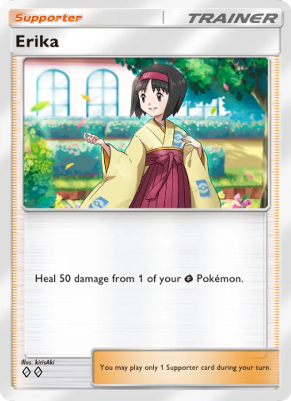 Erika - Genetic Apex Pokemon Card