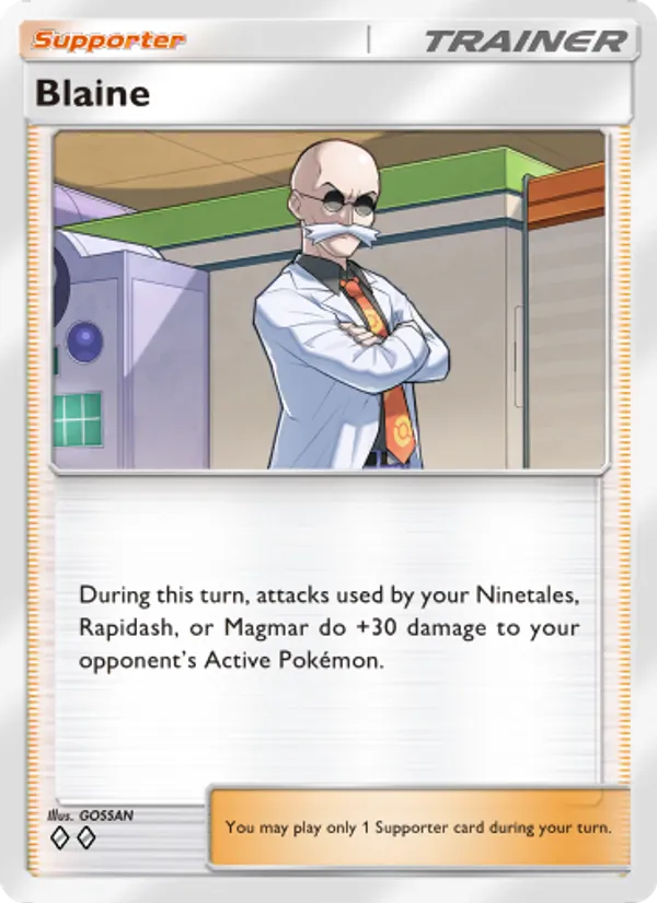 Blaine - Genetic Apex Pokemon Card