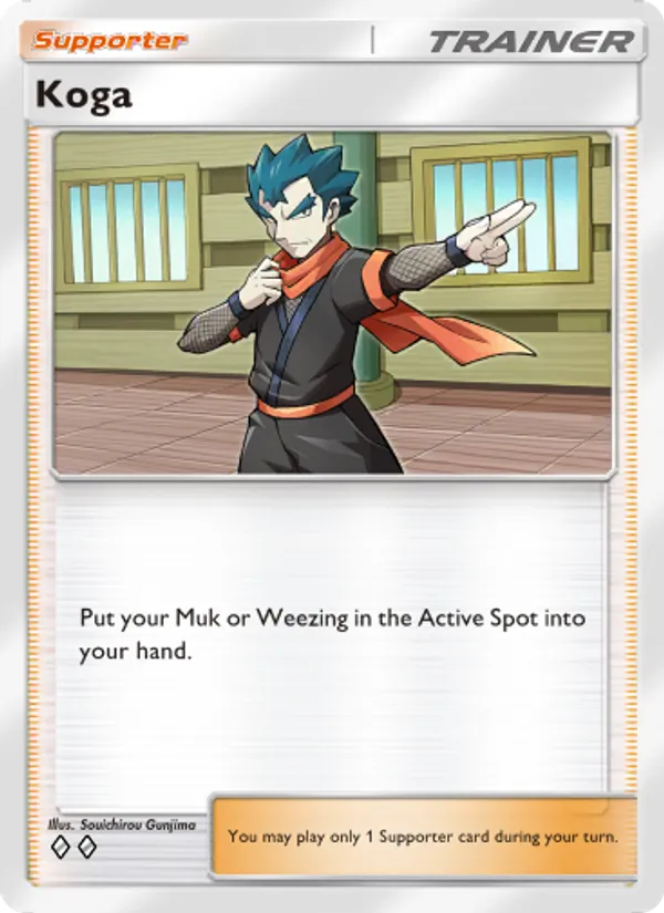 Koga - Genetic Apex Pokemon Card