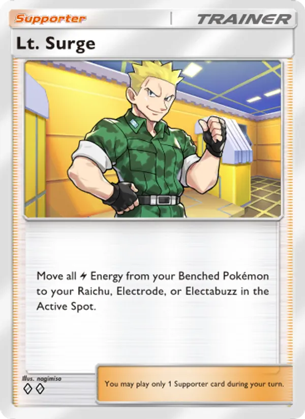 Lt. Surge - Genetic Apex Pokemon Card