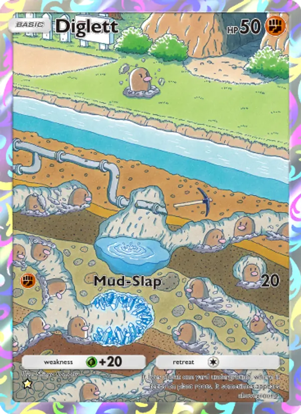 Diglett - Genetic Apex Pokemon Card