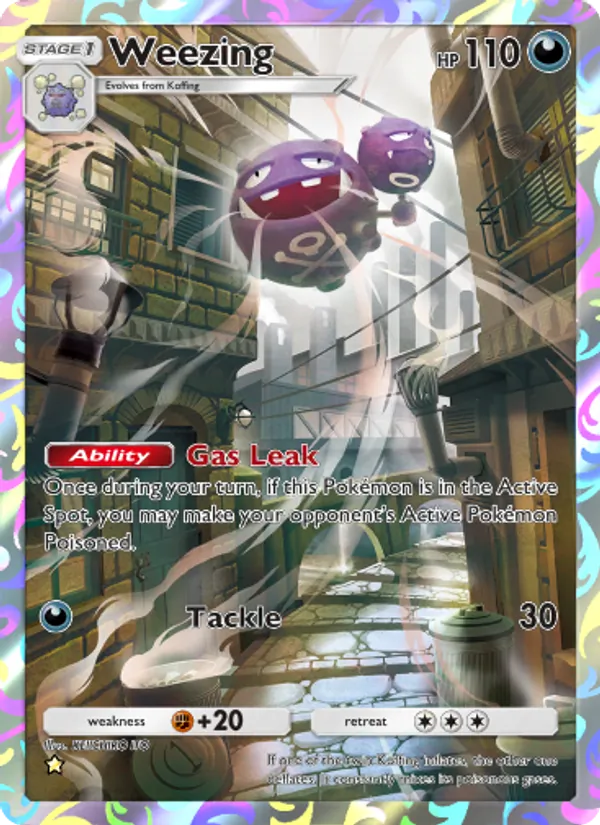 Weezing - Genetic Apex Pokemon Card