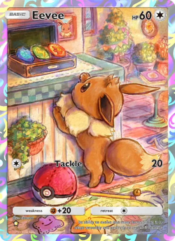 Eevee - Genetic Apex Pokemon Card