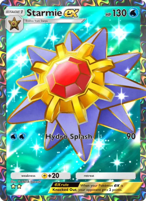 Starmie ex - Genetic Apex Pokemon Card
