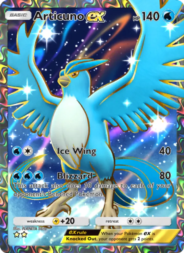 Articuno ex - Genetic Apex Pokemon Card