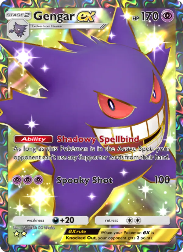 Gengar ex - Genetic Apex Pokemon Card