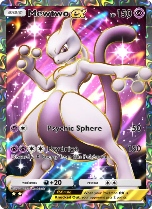 Mewtwo ex - Genetic Apex Pokemon Card