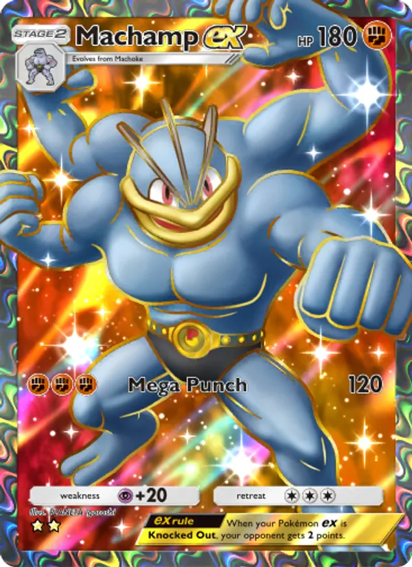Machamp ex - Genetic Apex Pokemon Card