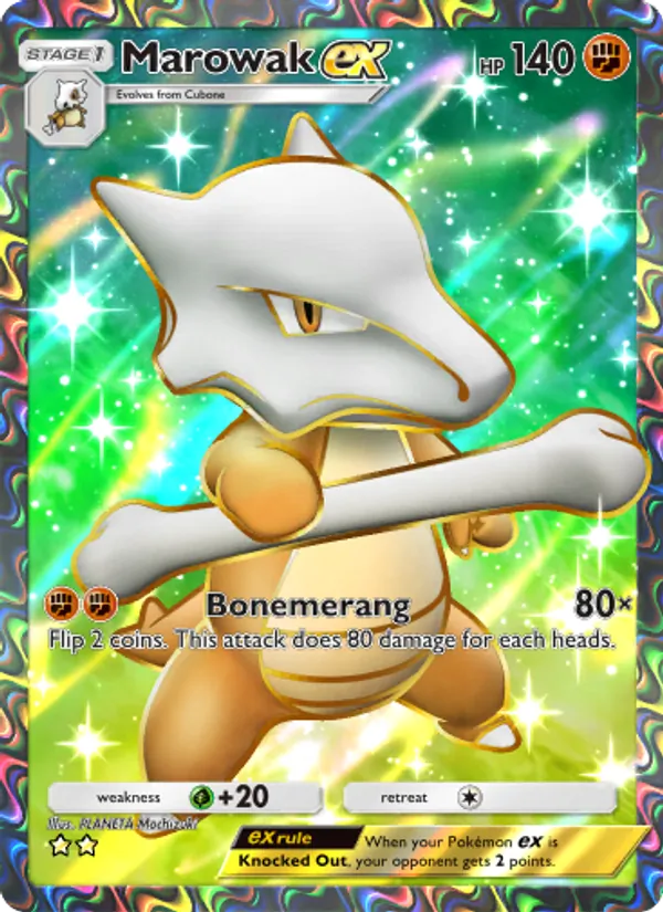 Marowak ex - Genetic Apex Pokemon Card