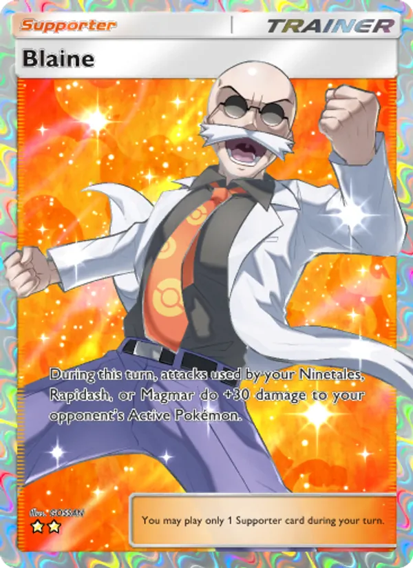 Blaine - Genetic Apex Pokemon Card