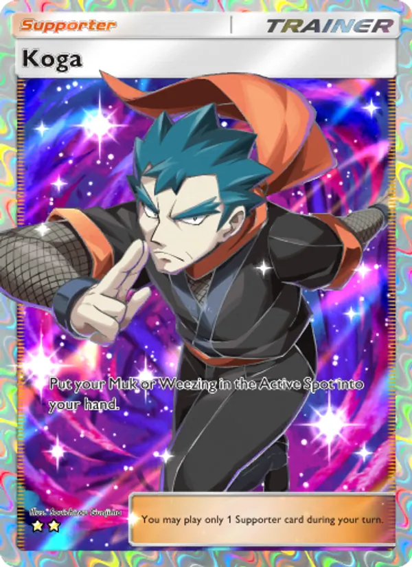Koga - Genetic Apex Pokemon Card